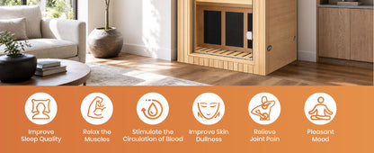 Canadian Hemlock Single-Person Far Infrared Sauna, 1020W