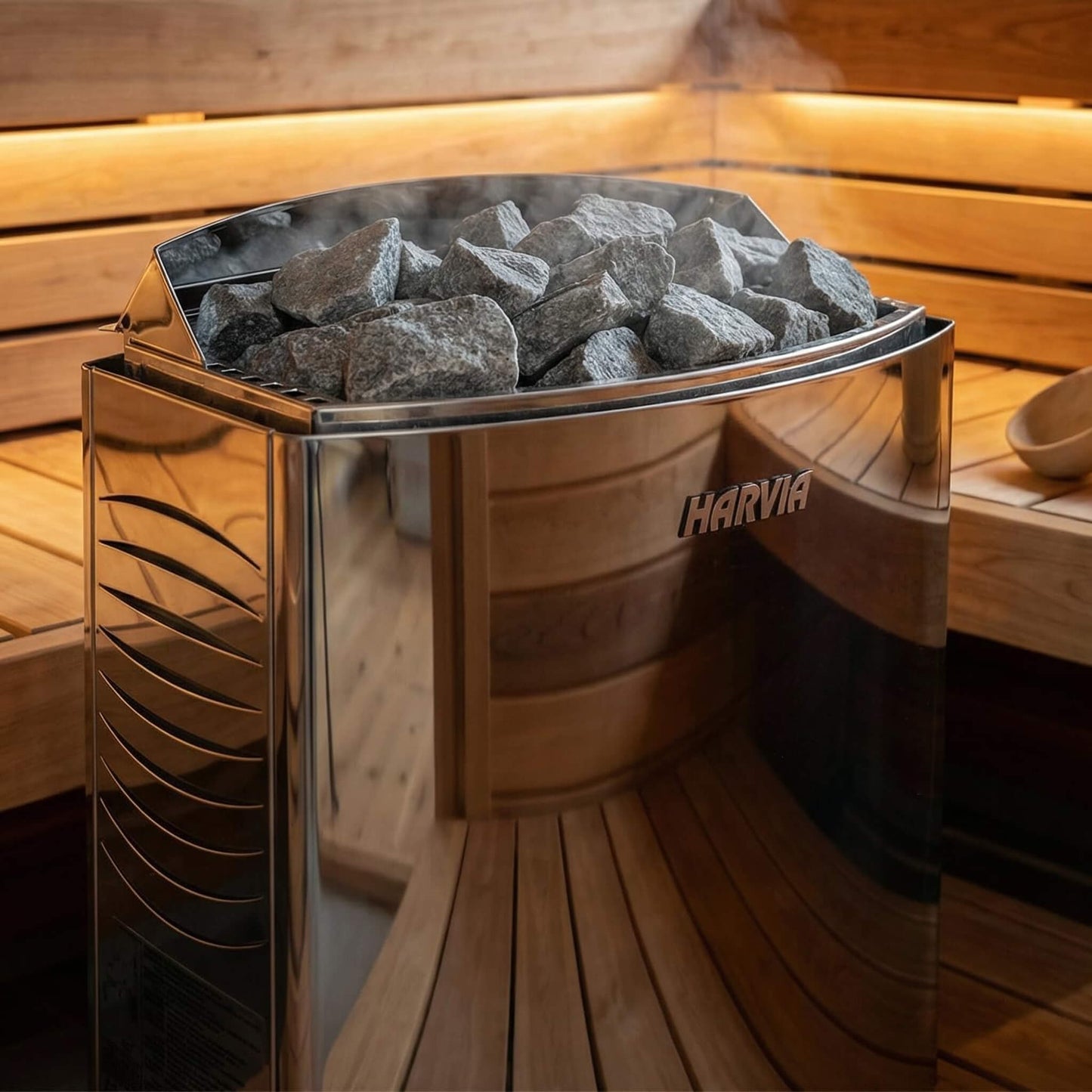 Rövia Elvaria 4-Person Indoor Canadian Red Cedar Infrared & Steam Sauna With 6KW Harvia Heater [Made-To-Order] (SAK93528)