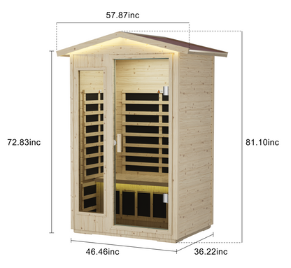 XY-902VY-1 Far Infrared Sauna Room with Bluetooth