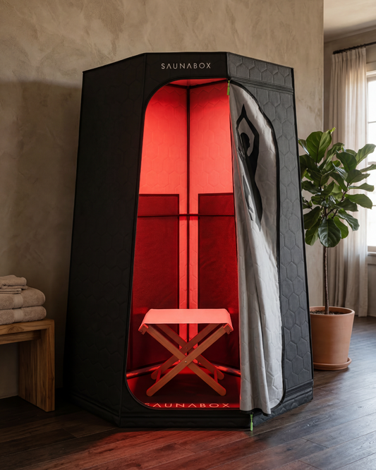 SaunaBox® Pulse PRO Portable Infrared Sauna with Integrated Red Light