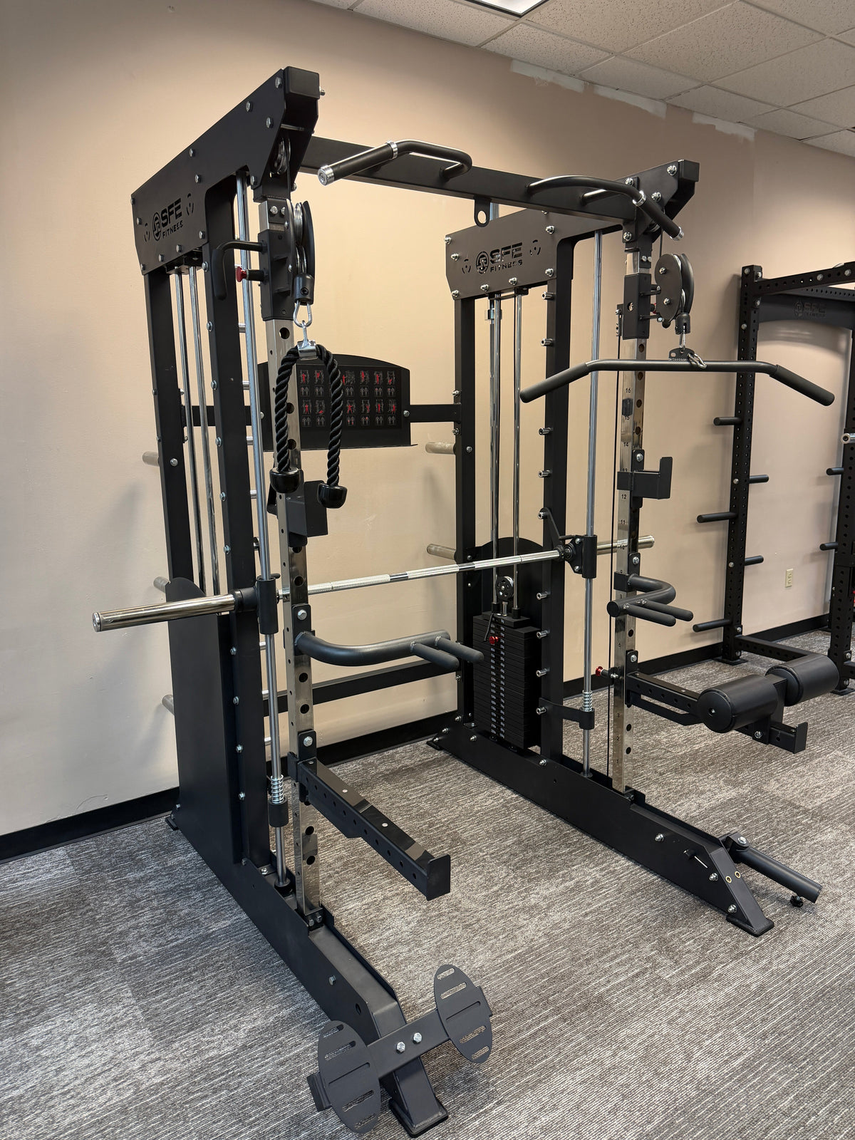 SFE All-in-One Home Gym with Smith Machine & Dual 220 lb Stacks
