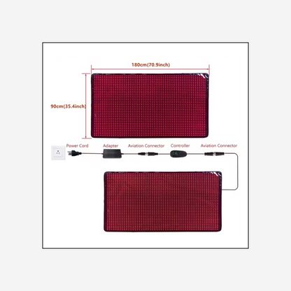 Ultra Red Light Therapy Mat – 71" x 36" | 2,160 LEDs | 660nm + 850nm