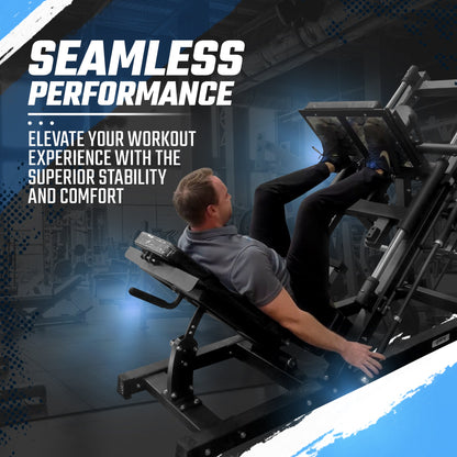 45° Plate-Loaded Leg Press & Hack Squat Combo Machine