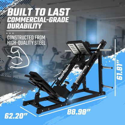 45° Plate-Loaded Leg Press & Hack Squat Combo Machine