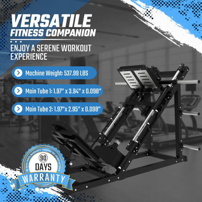 45° Plate-Loaded Leg Press & Hack Squat Combo Machine