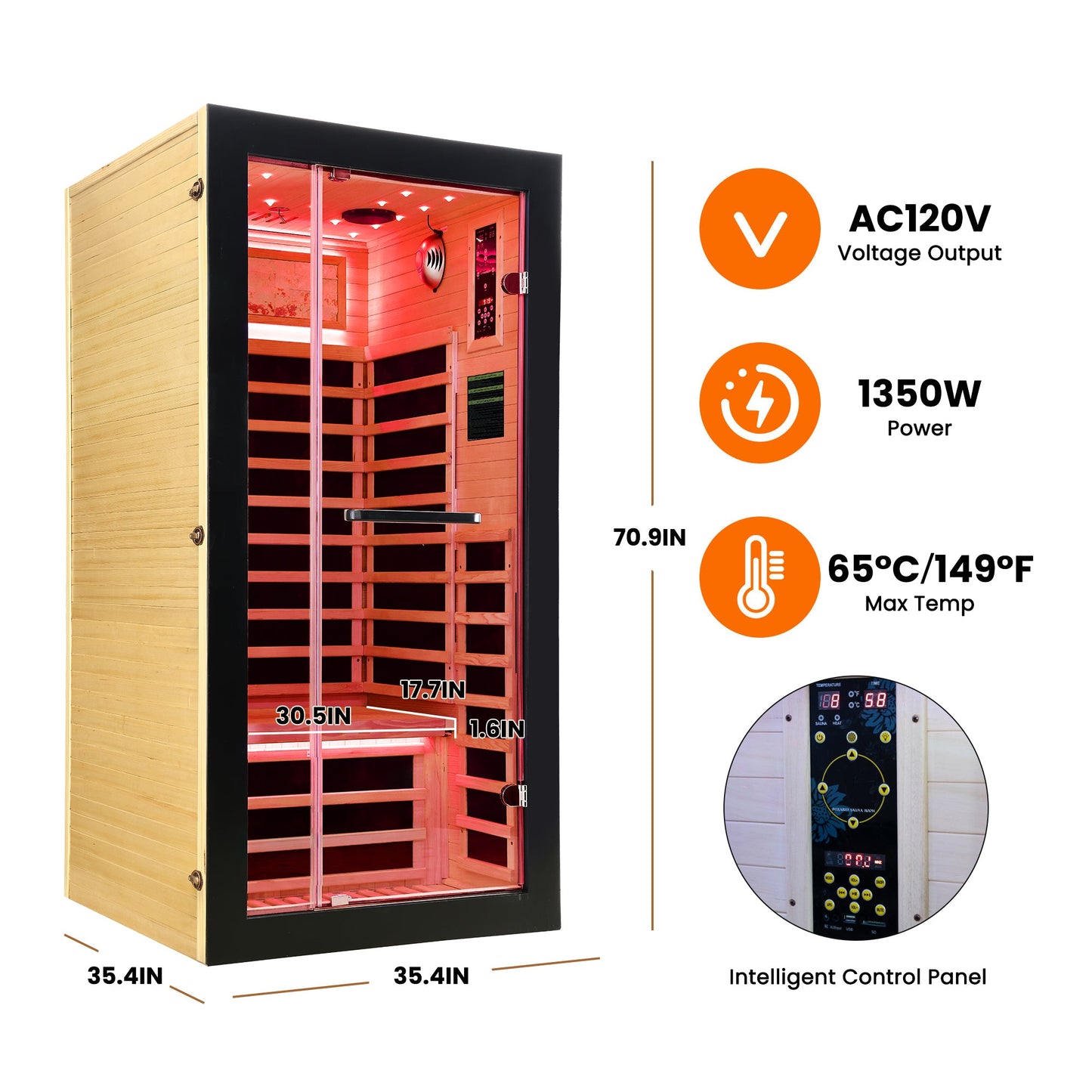 Single-Person Sauna Room
