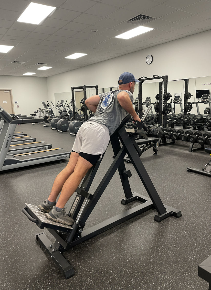 Adjustable Plate-Loaded T-Bar Row Machine