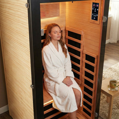 Chilean Pine Single-Person Sauna Cabin
