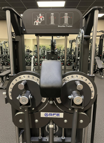 SFE Selectorized Standing Multi-Flight Shoulder & Chest Machine