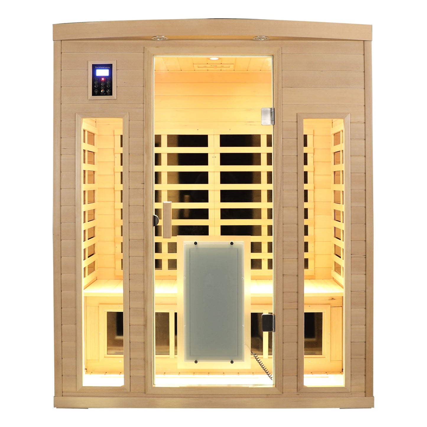Hemlock Wood Far-Infrared Indoor Three Person Sauna Room