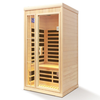 Deluxe One-Person Far Infrared Hemlock Sauna