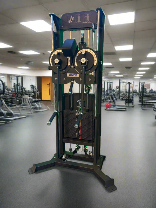SFE Selectorized Standing Multi-Flight Shoulder & Chest Machine