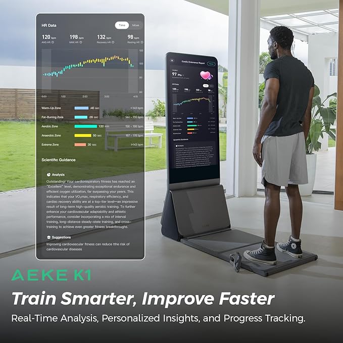 AEKE K1 Smart Home Gym with 43-Inch 4K Touchscreen