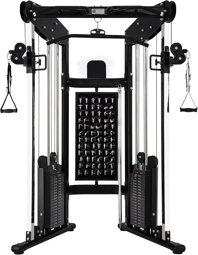 ALTAS Strength 3073 Home Gym Cable Machine with Accessories
