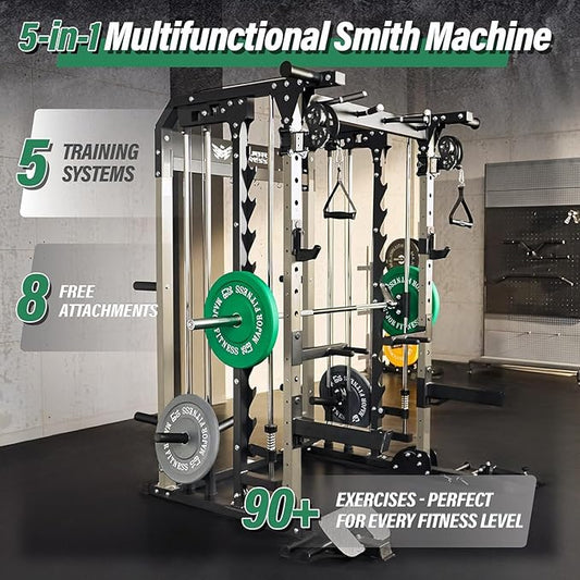 MAJOR FITNESS B52 Smith Machine Home Gym with Dual Pulleys