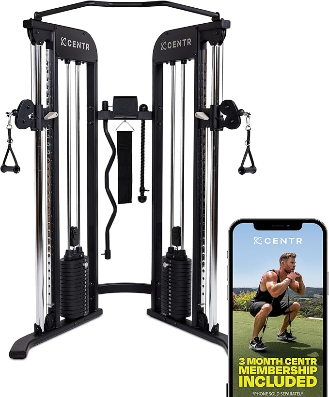 Centr 2 Functional Trainer with Dual 165 lb Weight Stacks