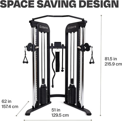 Centr 2 Functional Trainer with Dual 165 lb Weight Stacks