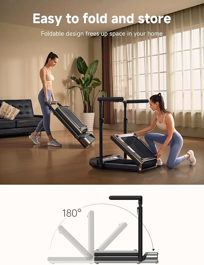WalkingPad R3 Hybrid+ 2-in-1 Folding Treadmill, 7.5 MPH