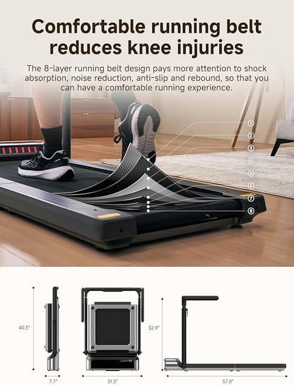 WalkingPad R3 Hybrid+ 2-in-1 Folding Treadmill, 7.5 MPH