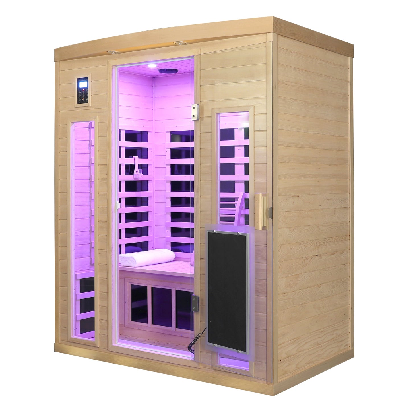 Hemlock Wood Far-Infrared Indoor Three Person Sauna Room