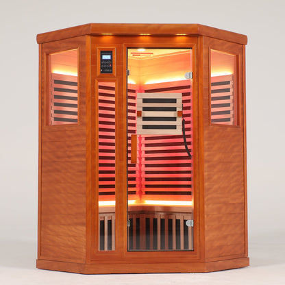 Two-Person Far Infrared Corner Sauna