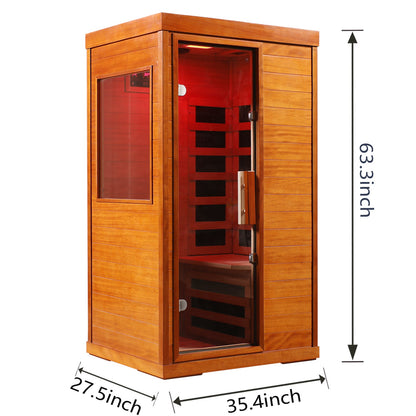 Infrared Indoor Dry Sauna Room with Bluetooth Audio & LCD Touch Control