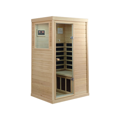 Canadian Hemlock 1-Person Far Infrared Sauna