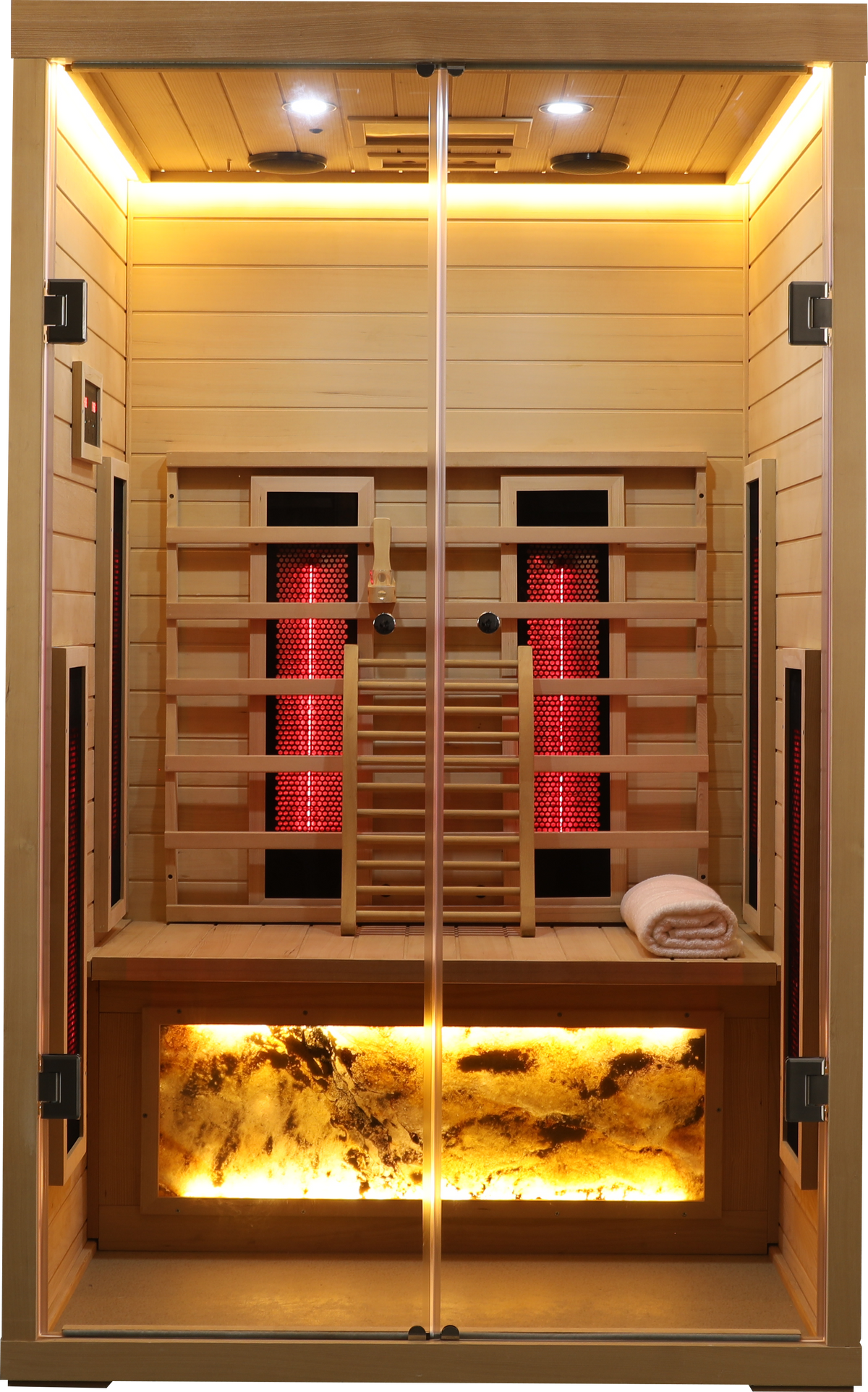 Two-Person Indoor Hemlock Far-Infrared Sauna