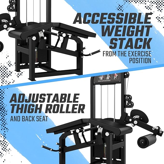 SFE Leg Extension & Prone Leg Curl Machine | 250 lb Stack