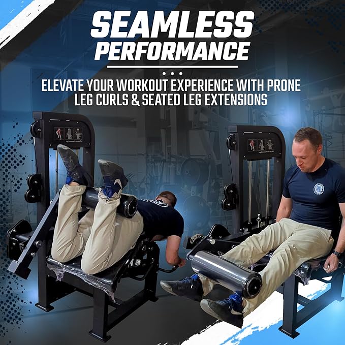 SFE Leg Extension & Prone Leg Curl Machine | 250 lb Stack