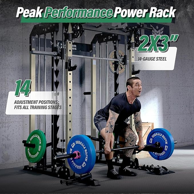 MAJOR FITNESS B52 Smith Machine Home Gym with Dual Pulleys