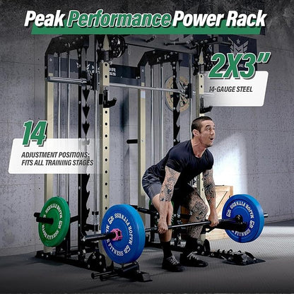 MAJOR FITNESS B52 Smith Machine Home Gym with Dual Pulleys