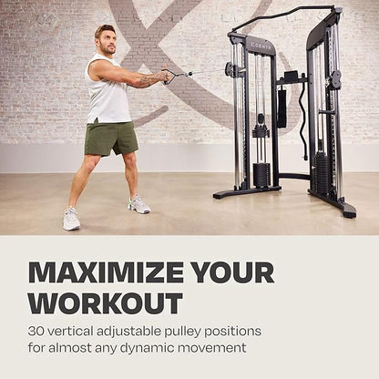 Centr 2 Functional Trainer with Dual 165 lb Weight Stacks