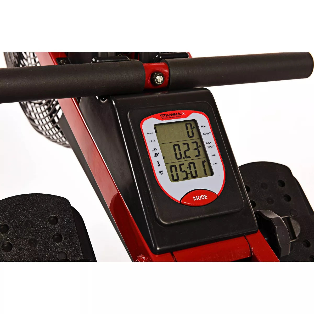 Stamina X Air Rower with Smart Workout App, No Subscription Required with Foldable Rowing Machine for Home Use with LCD Monitor