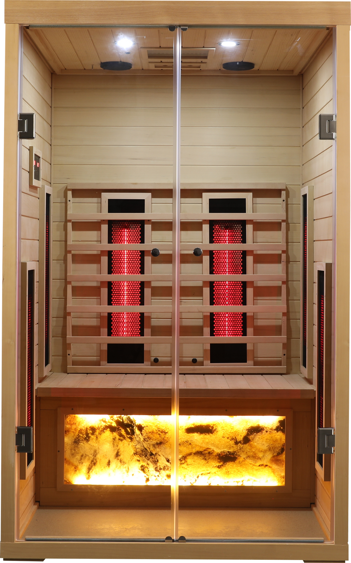 2-Person Hemlock Wood Far-Infrared Sauna – Natural