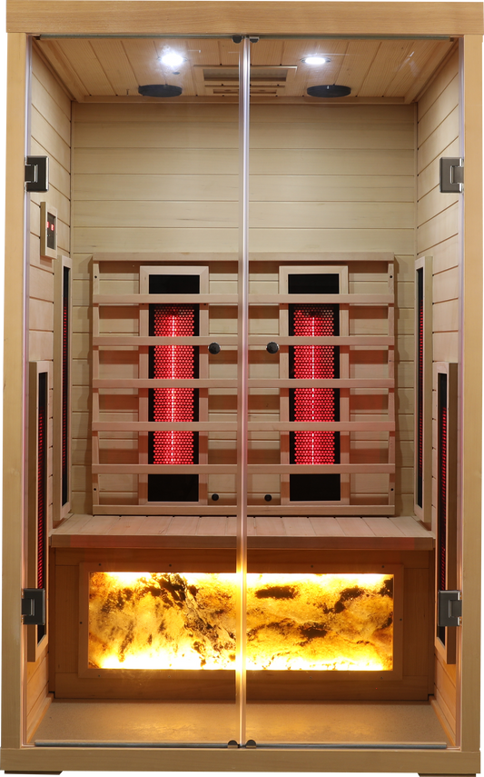 2-Person Hemlock Wood Far-Infrared Sauna – Natural