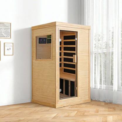 Single Person Indoor Sauna Room – Chilean Pine | 7 Carbon Heating Plates