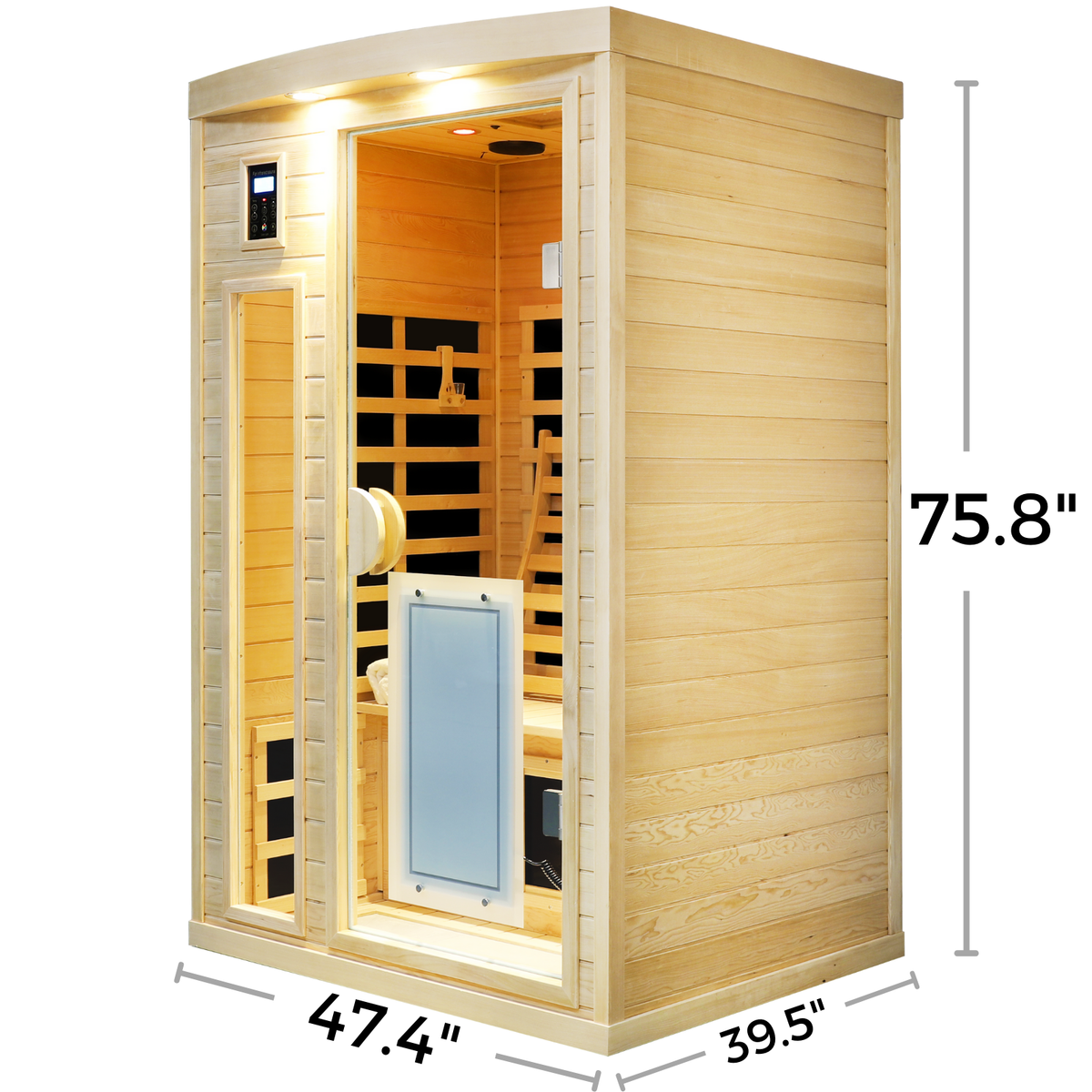 Two-Person Hemlock Far Infrared Sauna