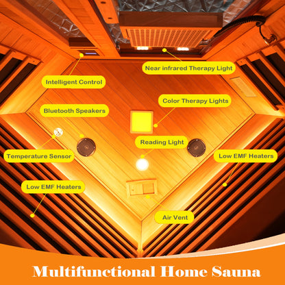 Two-Person Far Infrared Corner Sauna