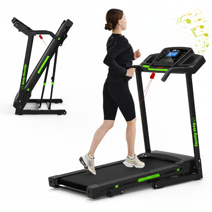 Folding Treadmill with Incline, 3.5HP Home Gym Fitness Workout Jogging Walking 330 LBS Capacity