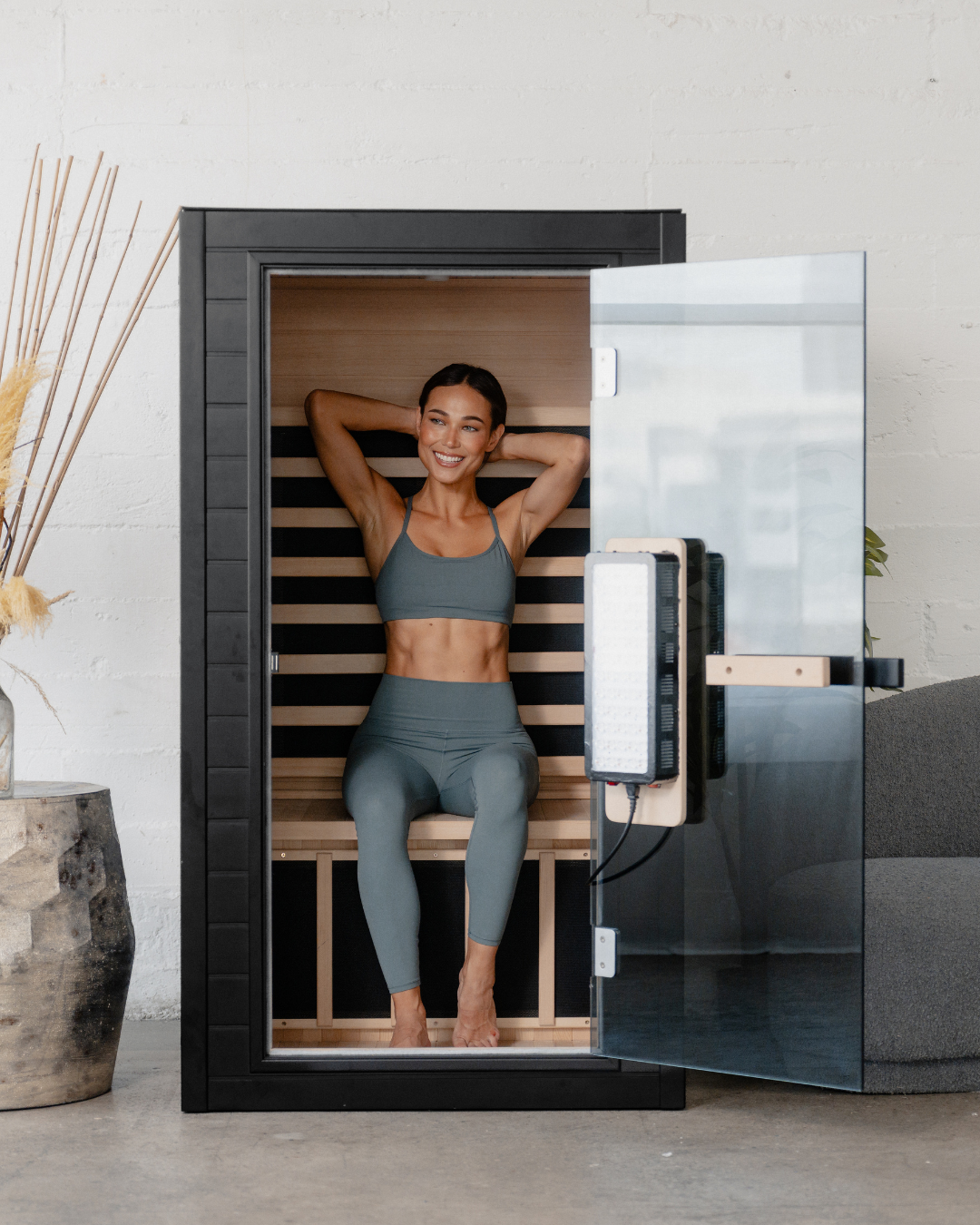 SaunaBox® Solara: 1-Person Full Spectrum Infrared Sauna