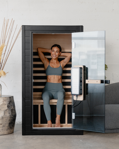 SaunaBox® Solara: 1-Person Full Spectrum Infrared Sauna