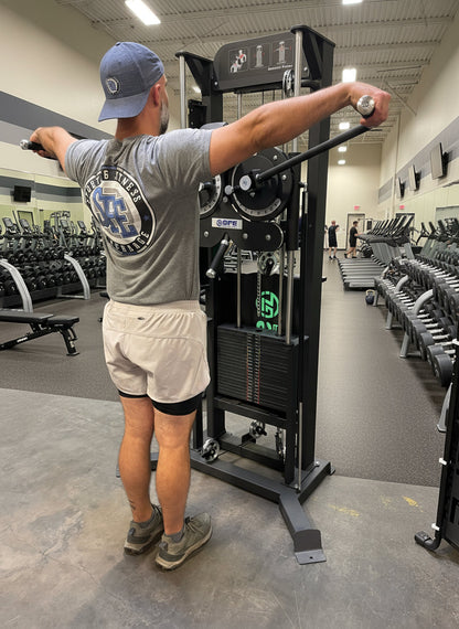 SFE Selectorized Standing Multi-Flight Shoulder & Chest Machine