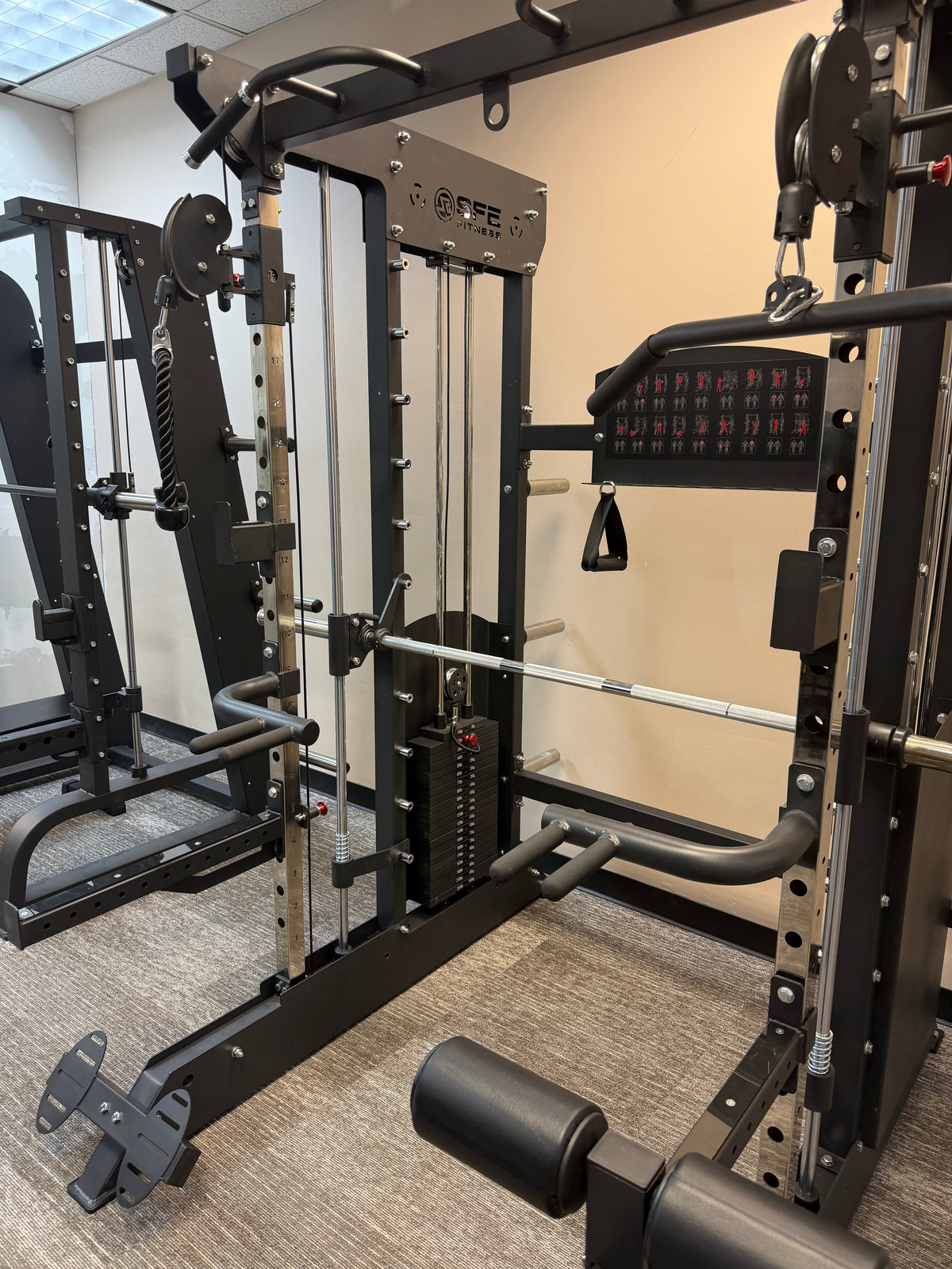 SFE All-in-One Home Gym with Smith Machine & Dual 220 lb Stacks