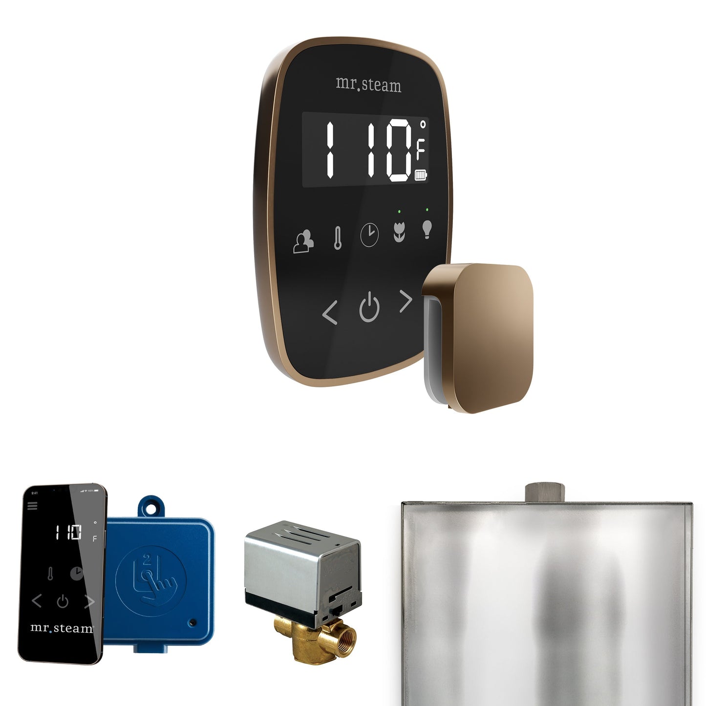 Mr. Steam ButlerFlex Steam Shower Control Package with TempoFlex Control and Aroma Steamhead