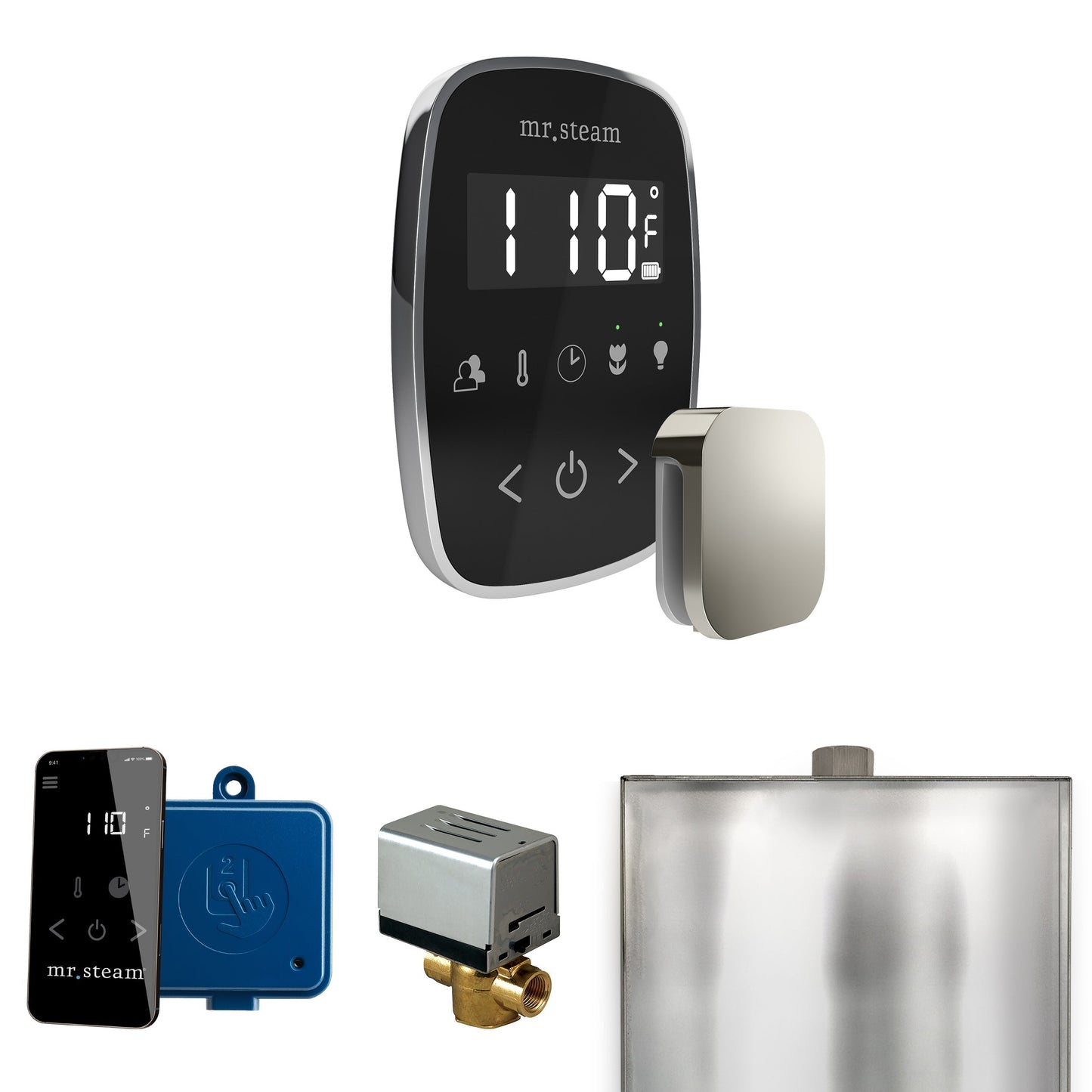 Mr. Steam ButlerFlex Steam Shower Control Package with TempoFlex Control and Aroma Steamhead