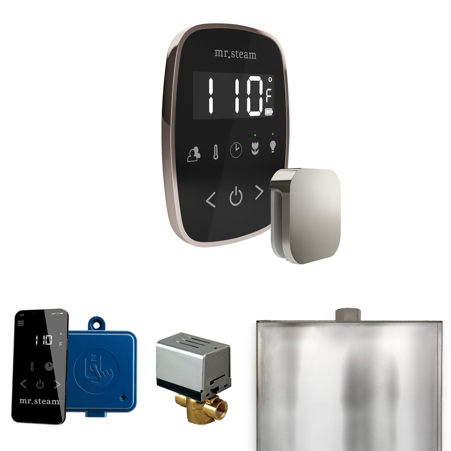 Mr. Steam ButlerFlex Steam Shower Control Package with TempoFlex Control and Aroma Steamhead