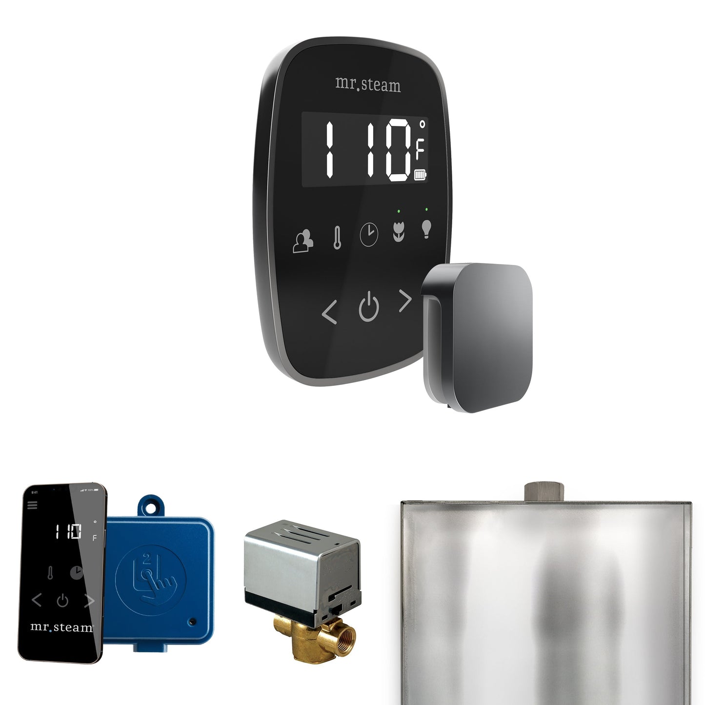 Mr. Steam ButlerFlex Steam Shower Control Package with TempoFlex Control and Aroma Steamhead