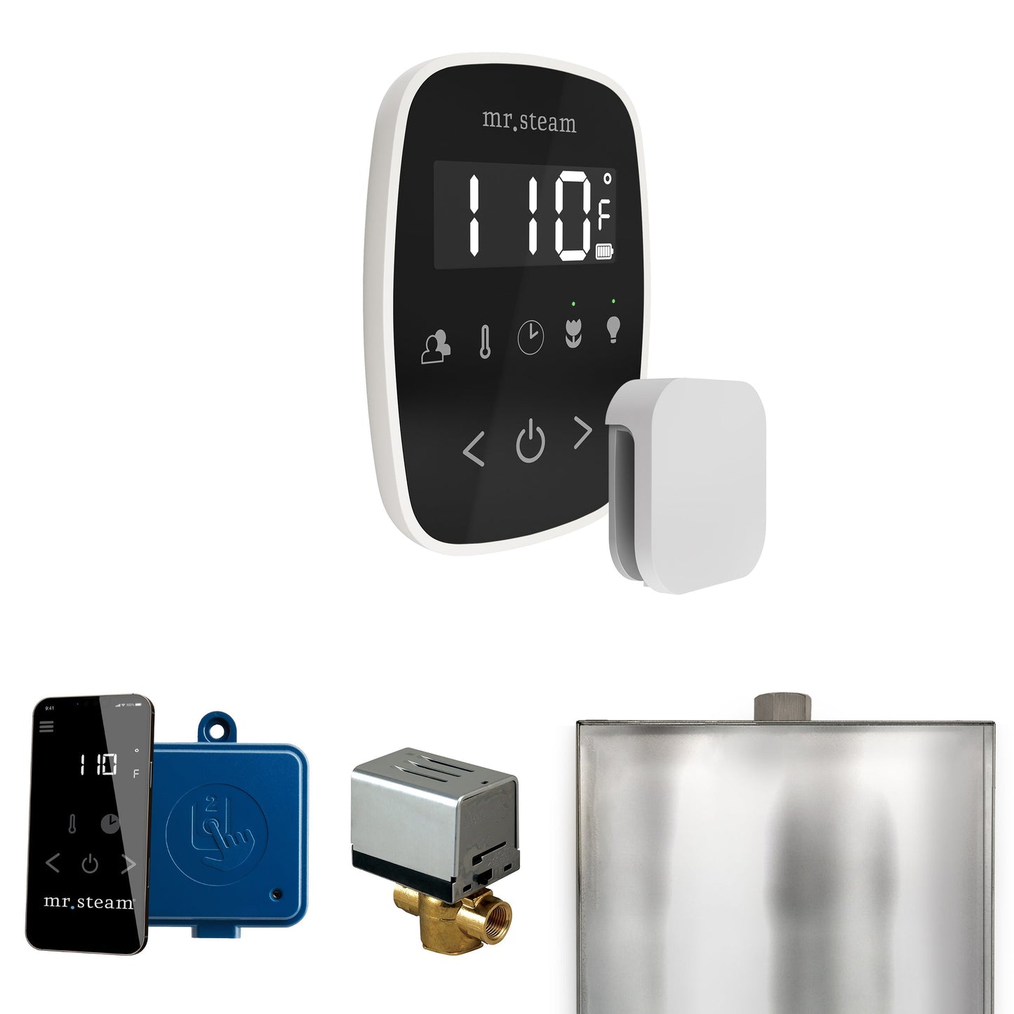 Mr. Steam ButlerFlex Steam Shower Control Package with TempoFlex Control and Aroma Steamhead