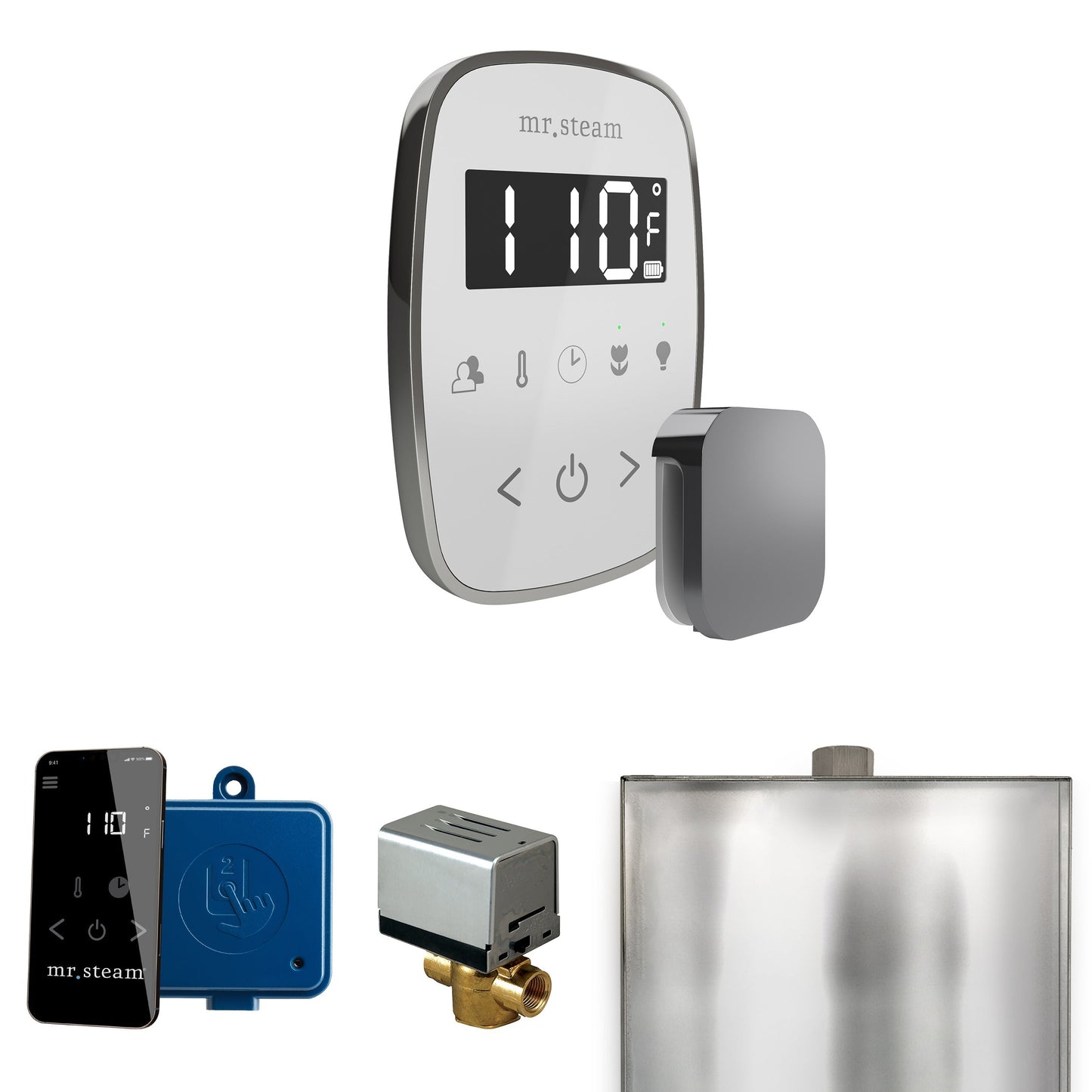 Mr. Steam ButlerFlex Steam Shower Control Package with TempoFlex Control and Aroma Steamhead